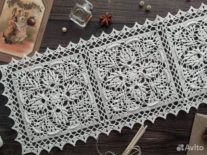 Салфетка вязаная крючком