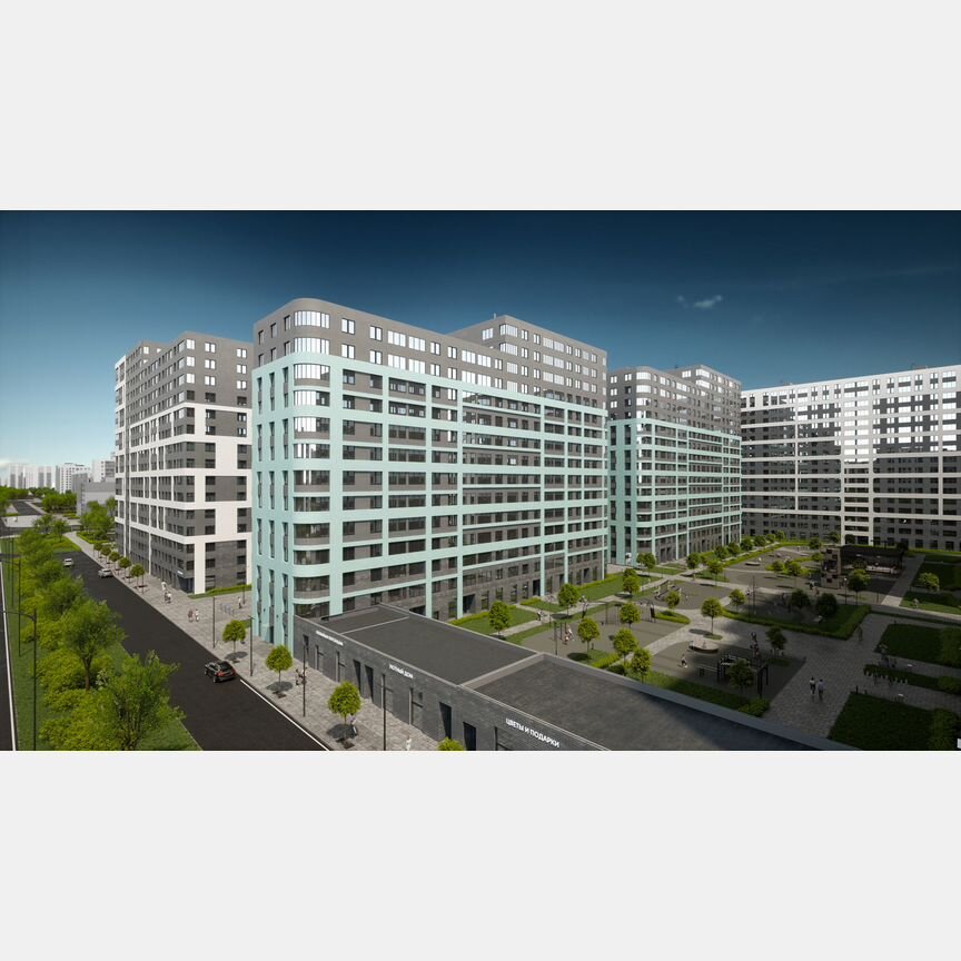 3-к. квартира, 95,7 м², 1/17 эт.