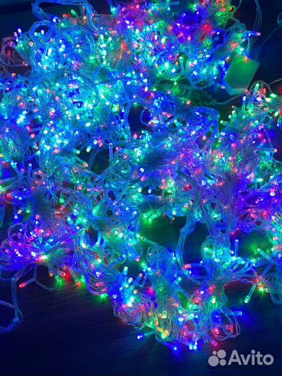 Гирлянда занавес штора на окно