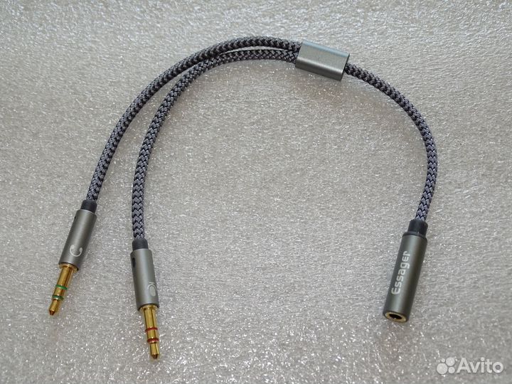 Аудио кабель-переходник, разветвитель