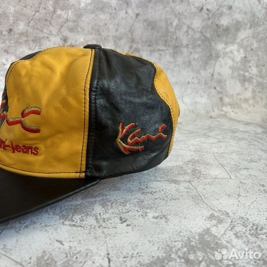 Кожаная кепка Karl Kani виниаж 90х