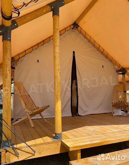 Шатры для глэмпинга / Сафари тент / Палатки