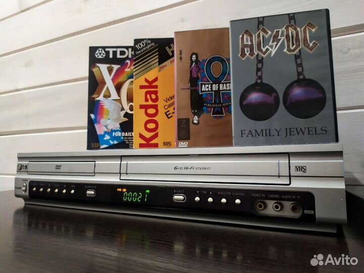 DVD VHS комбо 6 голов LG состояние