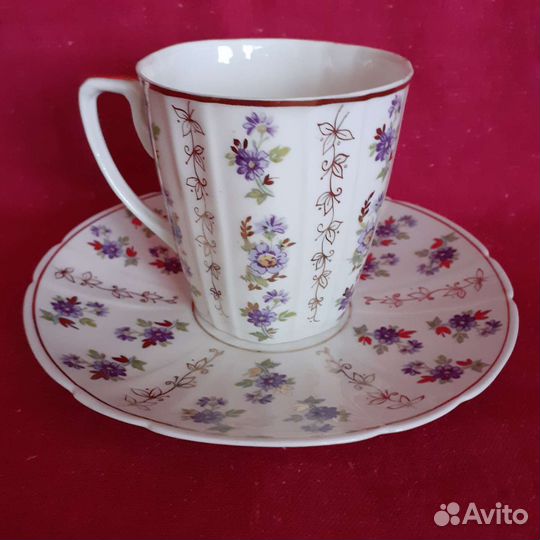 Чайная пара, фарфор песочное