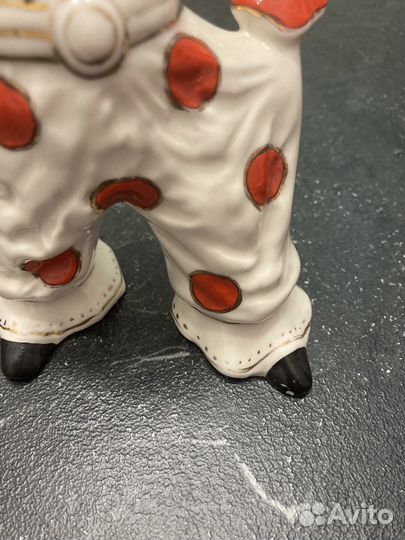 Фарфоровая статуэтка Клоун. СССР
