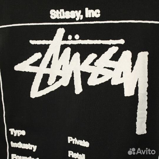 Футболка stussy wiki tee черная