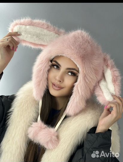 Шапка женская из кролика хит 2023-24 года