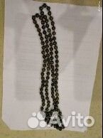 Змеевик бусы из натурального камня