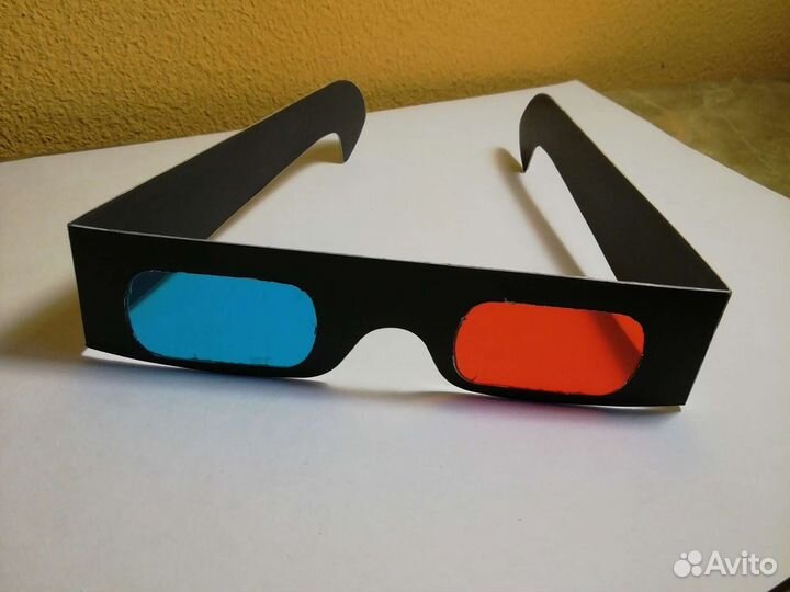 Анаглифные 3D Стерео очки красный/синий