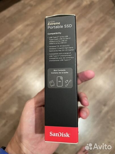 Sandisk extreme portable ssd 1tb, 1050-1000