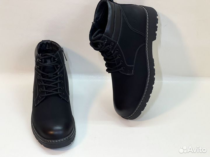 Ботинки мужские зимние нат.кожа/шерсть новые