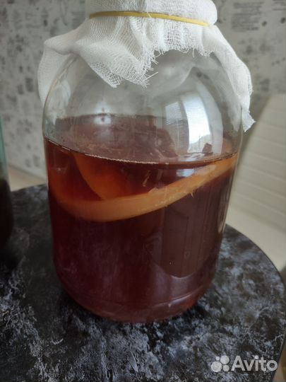 3х литровая банка с чайным грибом