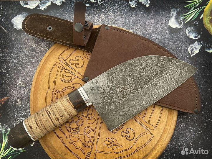 Сербский нож №3 Дамасская сталь