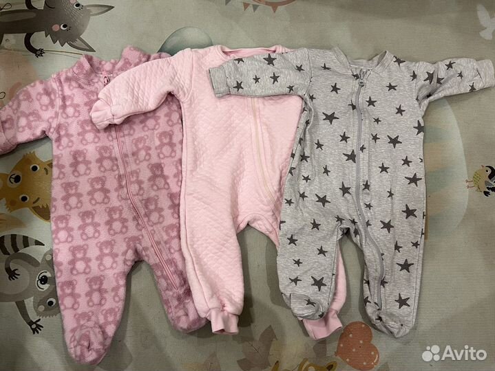 Теплые слипы комбинезоны 56