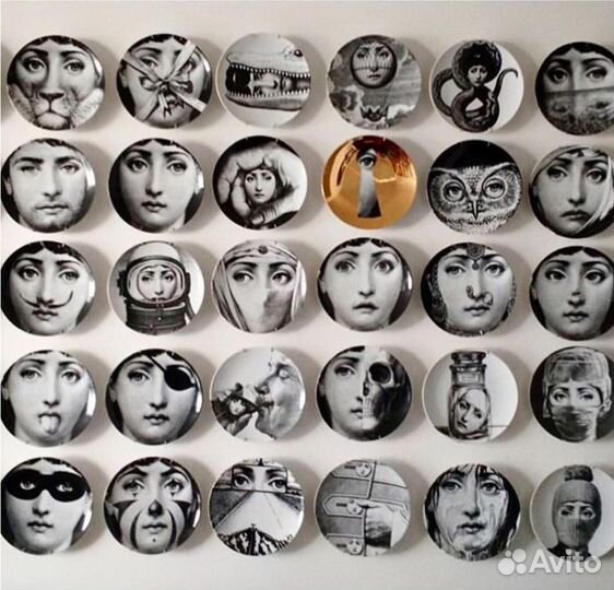 Тарелка декоративная Piero Fornasetti Форназетти