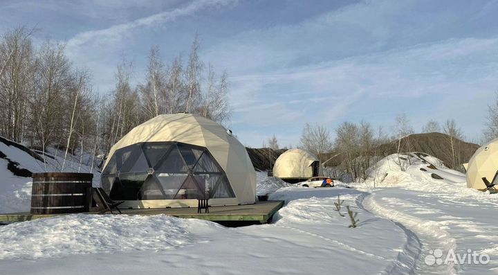 Геокупол 7м, производство глэмпинг шатров