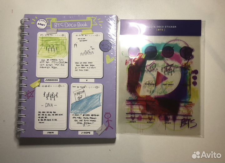 Деко бук и наклейки Bts dicon