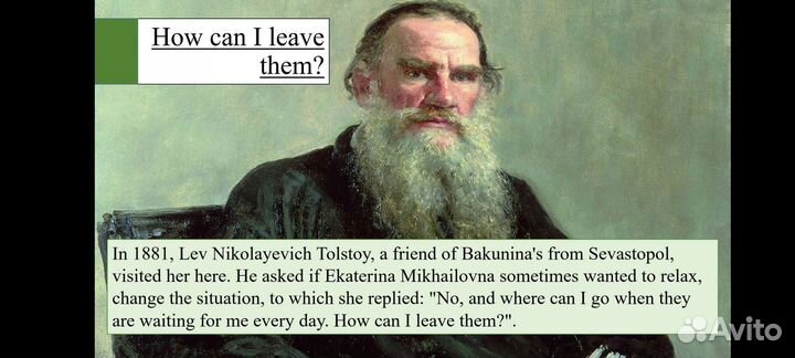 Екатерина Бакунина Презентация Английский/История