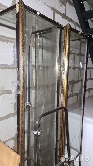 Стеллаж стеклянный бу