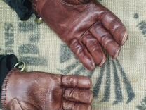 Перчатки коричневые натуральная кожа HardSkin
