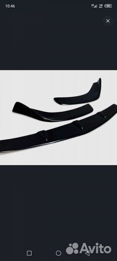 Накладки на пороги+арки+губа на бампер Калина 1