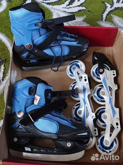 Роликовые коньки детские 2 в 1