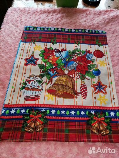 Вафельные кухонные новогодние полотенца