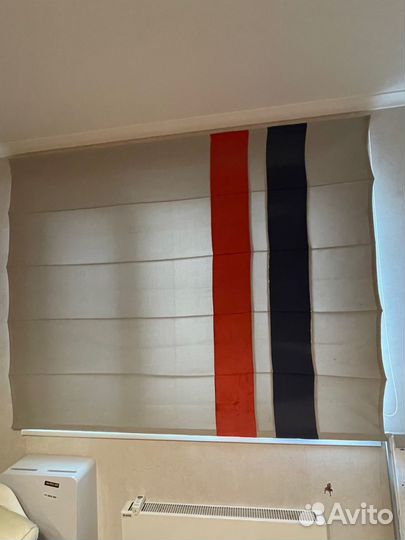 Римские шторы блэкаут с карнизом для римских штор