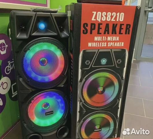 Колонка bluetooth большая ZQS 8210 speaker новая