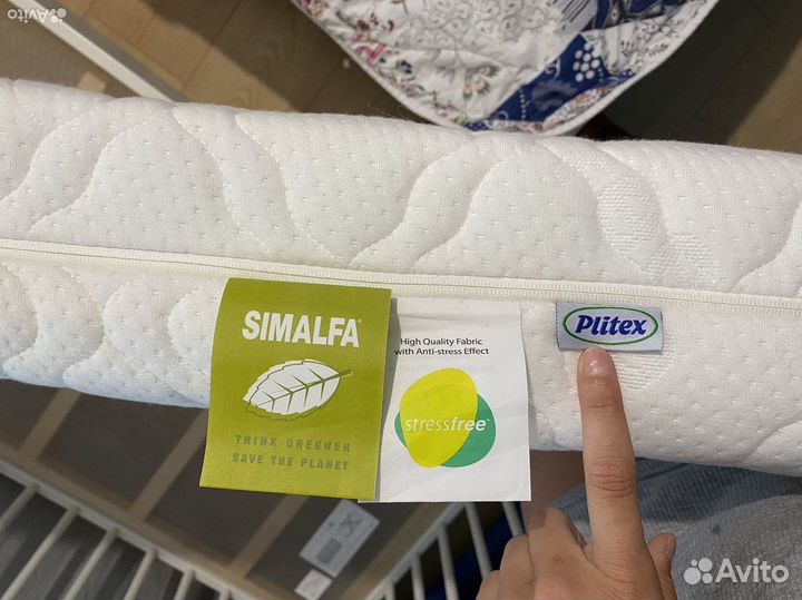 Кровать IKEA гулливер с матрасом Plitex