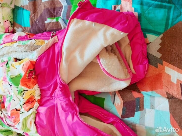 Зимний комбинезон для девочки 68 74