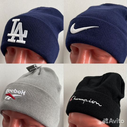 Премиальные шапки Lacoste, Armani, Bikkembergs