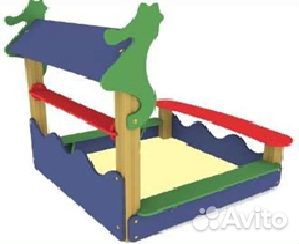 Детская песочница с крышкой