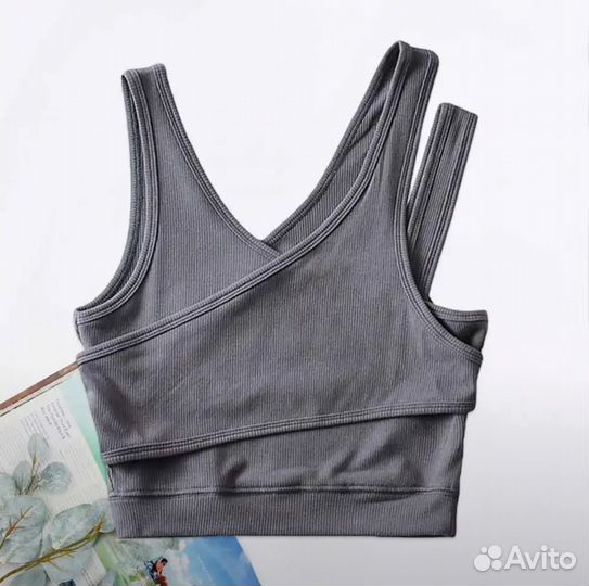 Топ серый y2k