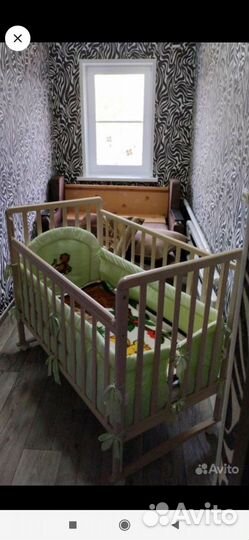 Детская кровать манеж с матрасом