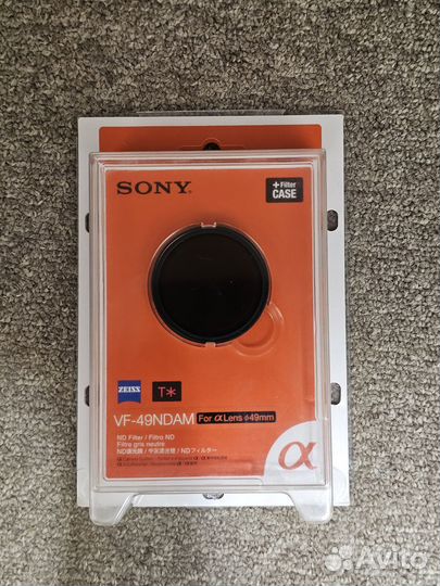 Фотофильтры Sony VF-49mpam, VF-49ndam и VF-49CPA