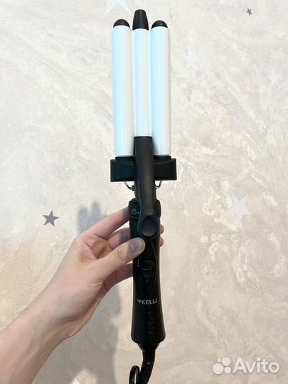 Плойка тройная для волос