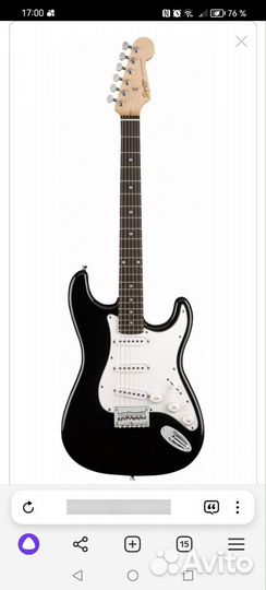 Электрогитара fender squier и комбоусилитель