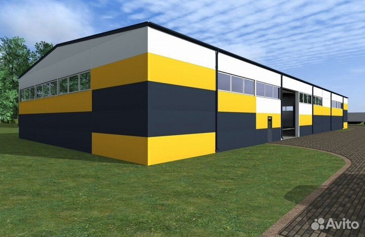 Быстровозводимые Ангары Склады Магазины из сендвич