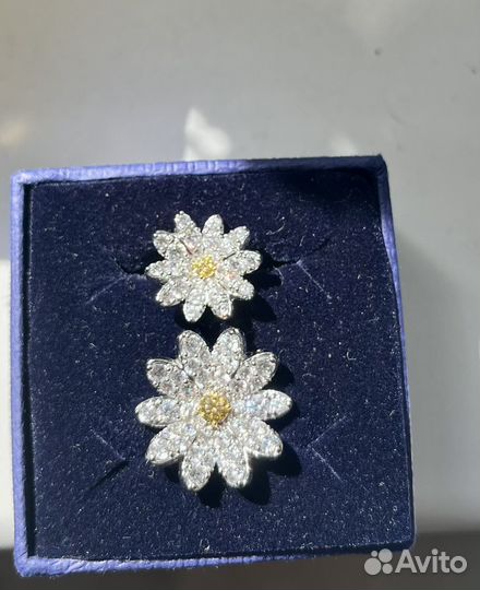 Комплект Swarovski ромашки