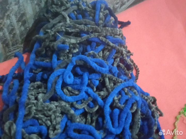 Пряжа для вязания плюшевая