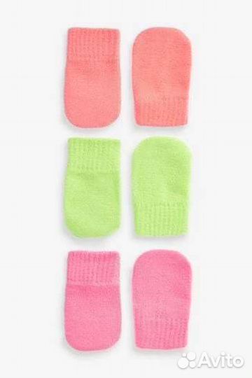 Варежки Next 2-6 лет (3пары)