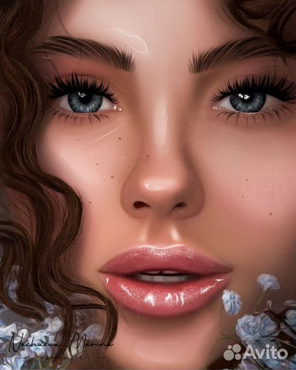 Арт ретуш/портрет по фотографии на заказ(цифровой)