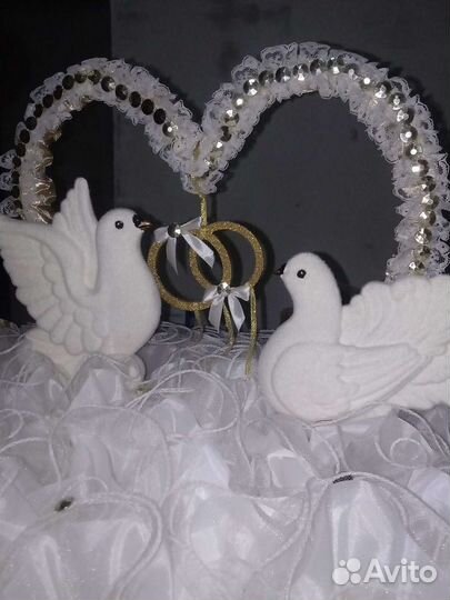 Украшение на свадебное авто