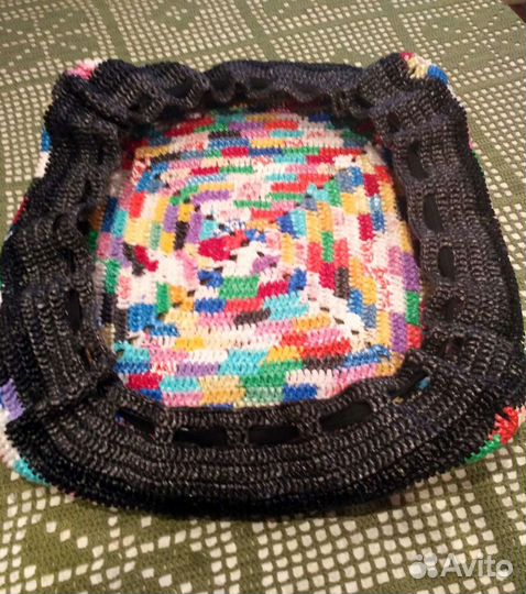 Чехол на табурет-пуфик