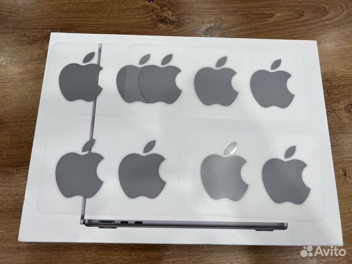Оригинальные наклейки Apple MacBook яблоки