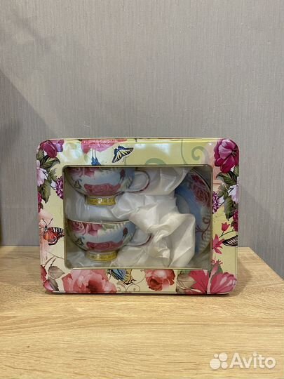 Сервиз чайный 2 чашки 220мл с блюдцами