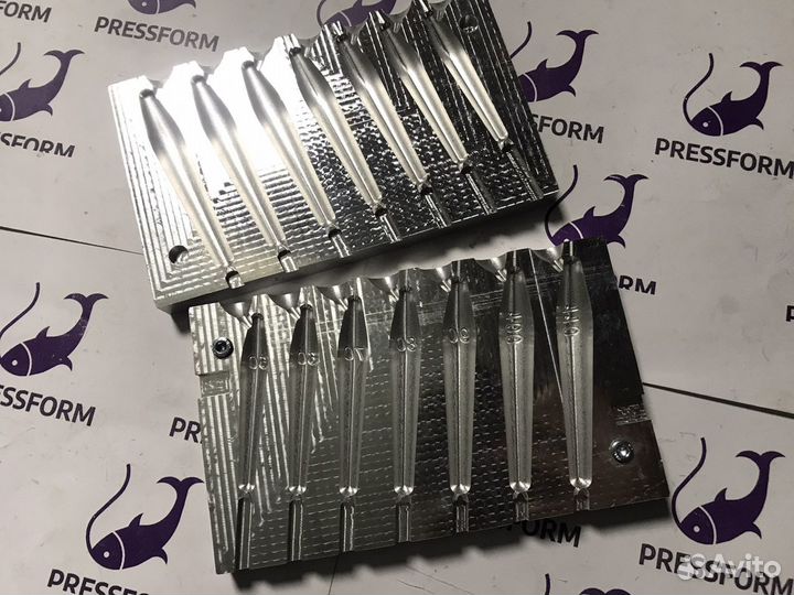 Форма чпу для литья грузил (Торпеда №1)