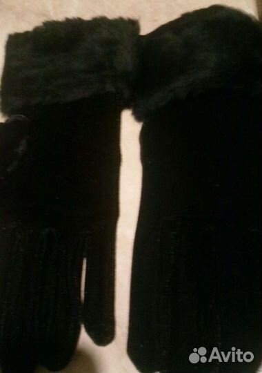 Перчатки с мехом