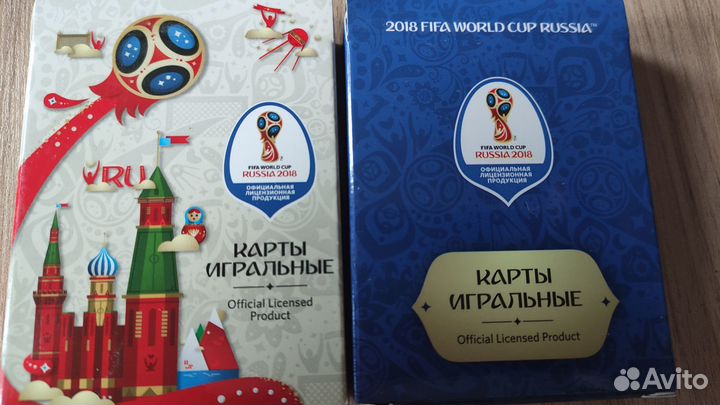 Карты игральные, оригинал fifa 2018, 54 л